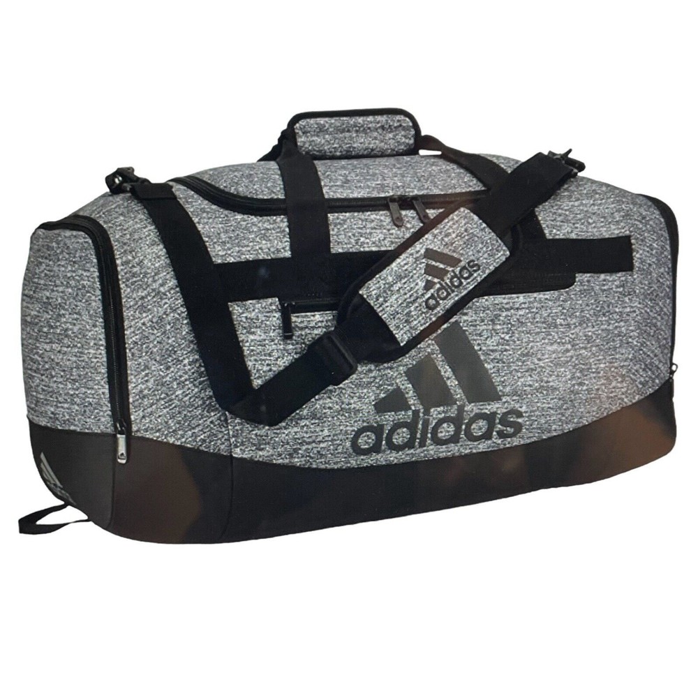 ADIDAS DEFENDER IV MÉDIUM DUFFEL BAG JERSEY ONIX GREY/BLACK #5151707